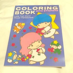 Little Twin Stars’ Flower Coloring Book Sanrio ‘95